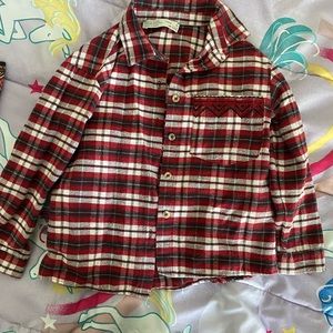 Zara plaid button up